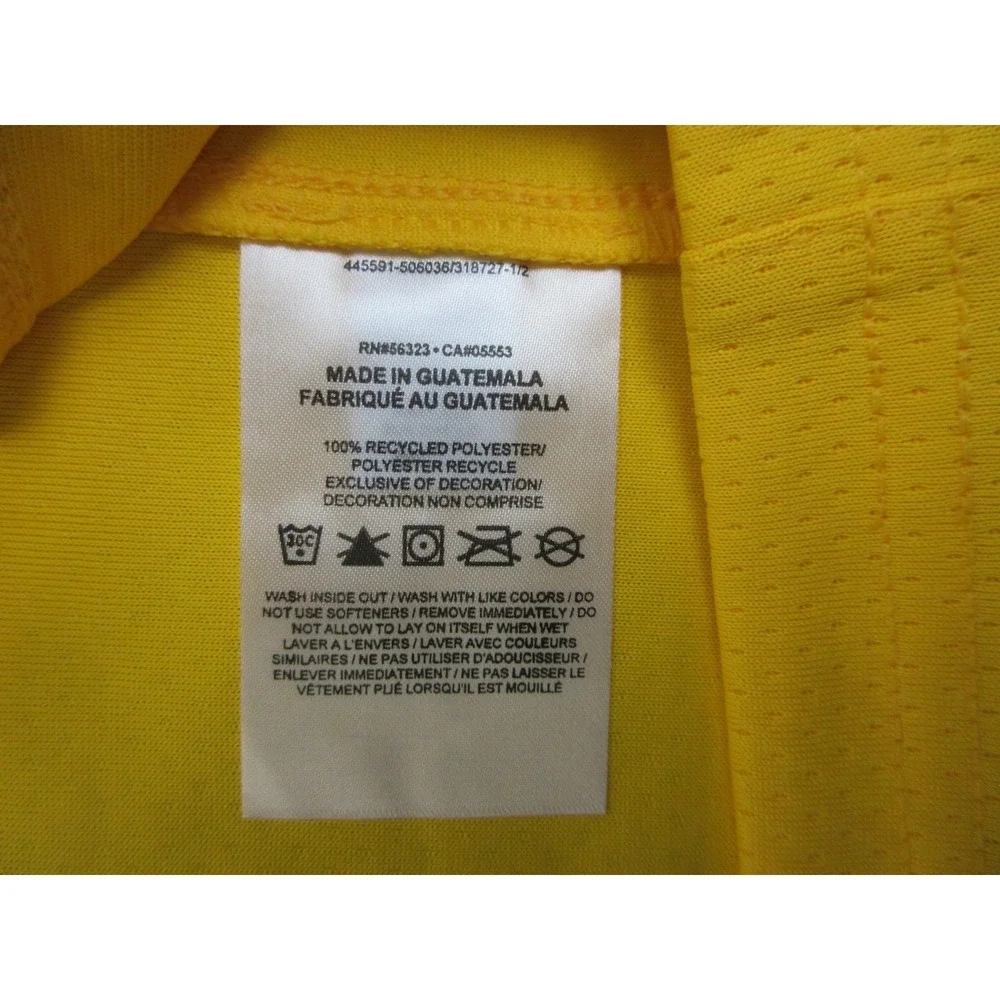 Los Angeles Lakers‎ Jersey Mens XL 52 Yellow NBA Basketball LeBron James Nike
